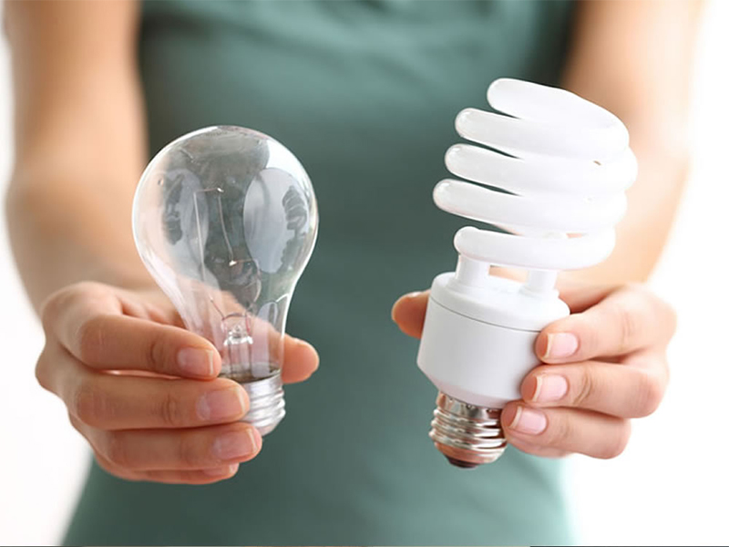 Sử dụng đèn sợi đốt huỳnh quang sẽ tiết kiệm điện năng tiêu thụ